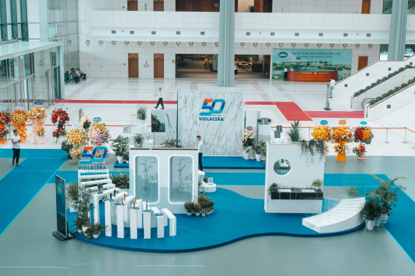 The green advancement of Viglacera in faucet manufacturing technology at the 50th anniversary celebration.